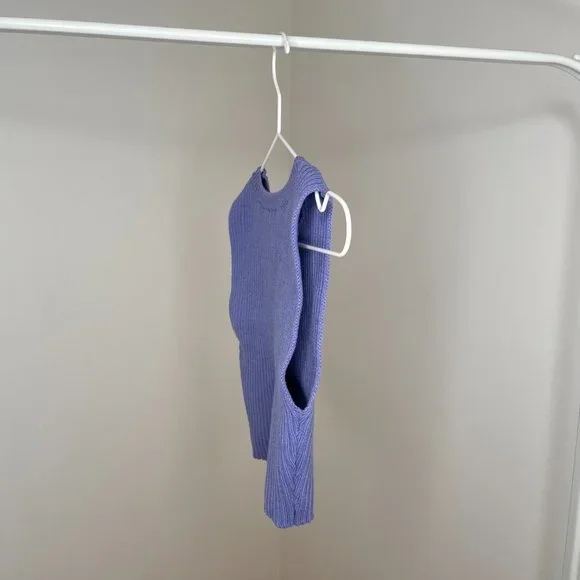 Los Angeles Apparel Heavy Knit Ribbed Crop Top - Picture 4 of 7